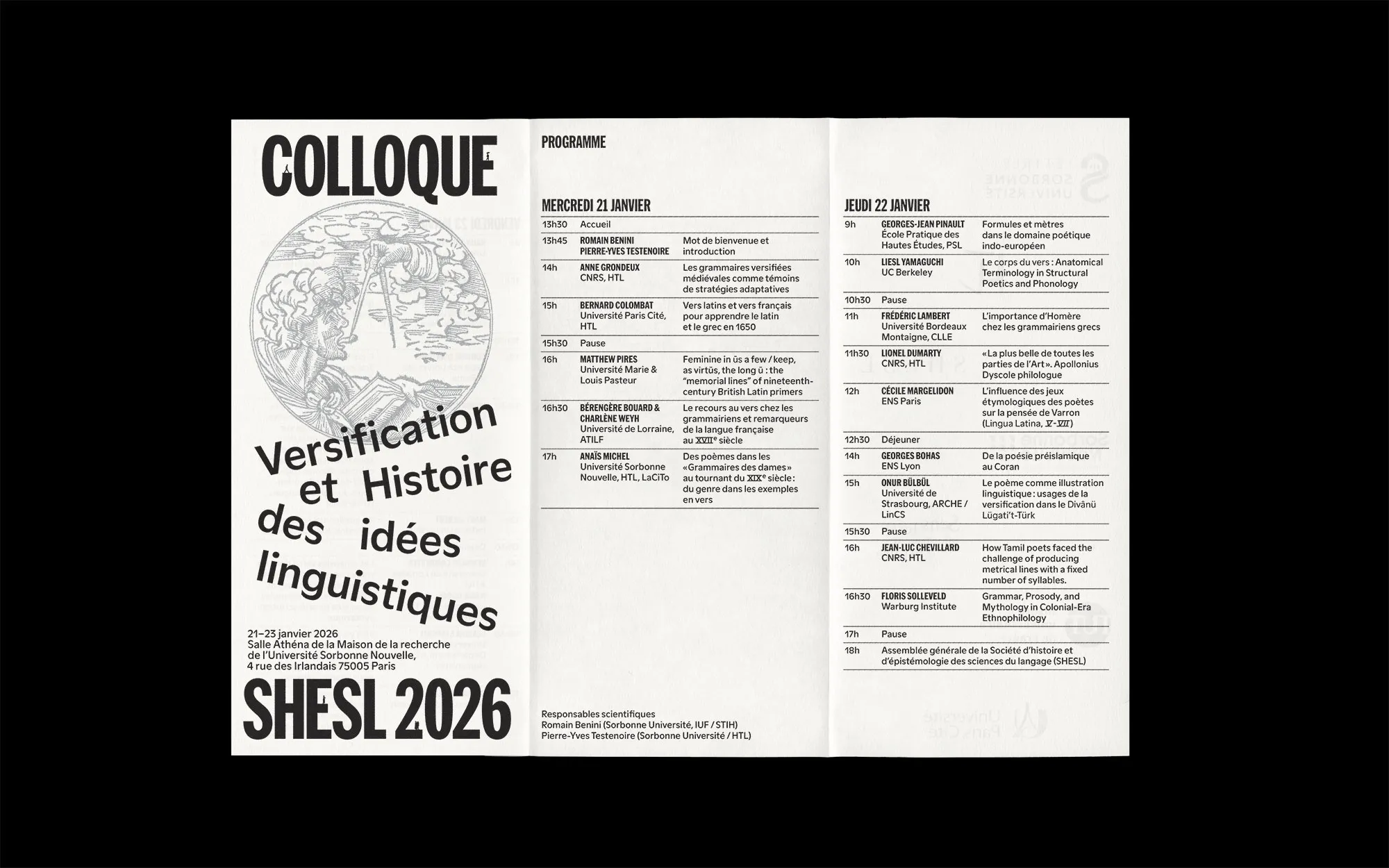 Dépliant programme